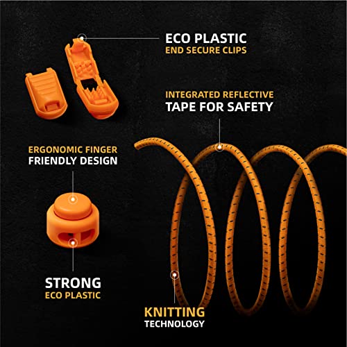 iLiveX No Tie Shoelaces - Tieless Elastic Shoe Laces - Strong Lock Shoelaces for Sneakers - One Size Fits All for Adults and Kids(Black) - Image 3