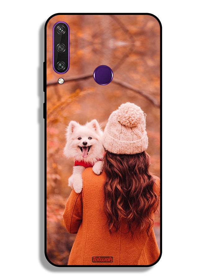 Tolwak Huawei Y6p Protective Case Cover Holding Puppy - Image 2