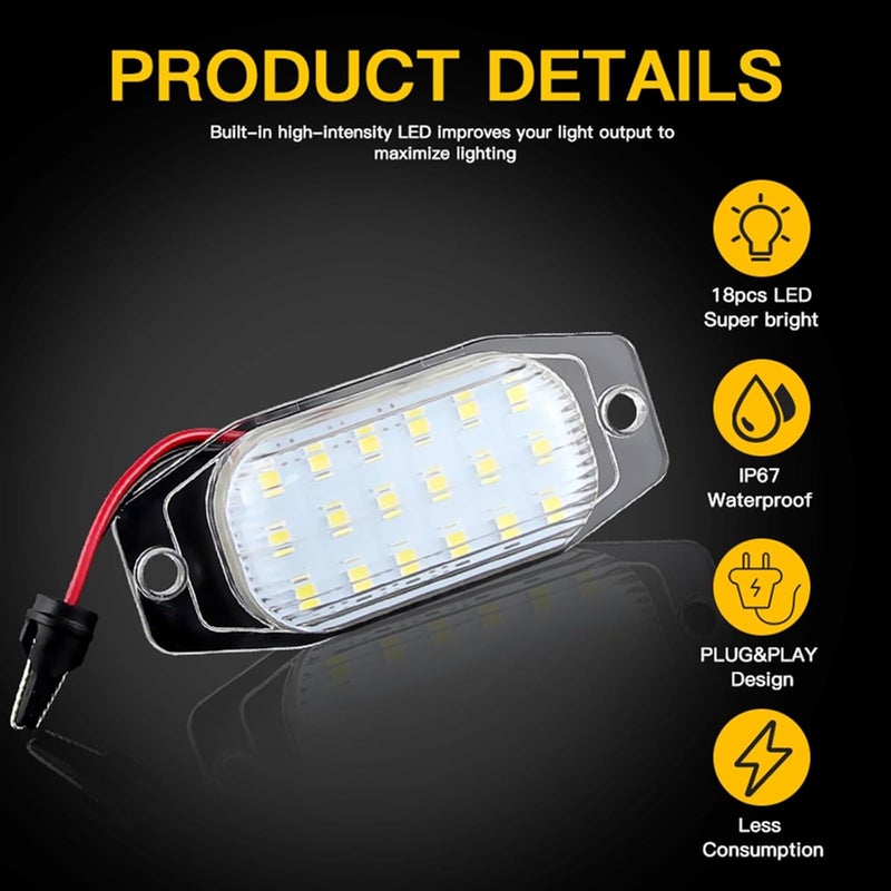 QASULER LED License Plate Light for Toyota and Lexus - Image 5