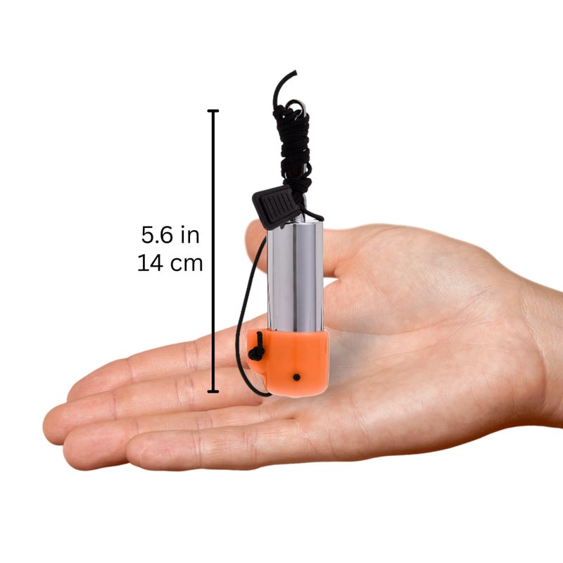 Scuba Choice Scuba Diving Safety Tank Rattle Stick Signal Bell, Orange â€“ Loud Underwater Sound, 4.75â€ Compact Design, Noise-Free Storage Cover, Ideal for Scuba & Snorkeling - Image 4