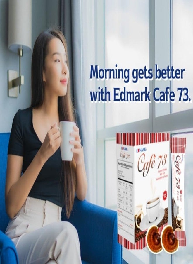 Edmark Sugar Free With Ganoderma Extract Coffee 73 Sachets Coffee, Arabica and Robusta Blend, Healthier Alternative, Light Brown, 12g × 20 - Image 4
