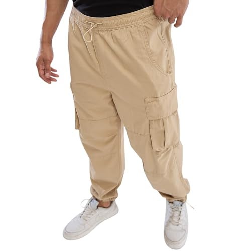 Spykar Khaki Regular Fit Cargo for Men (Size: 32)-MTRCG2BD024-Sand Khaki - Image 5