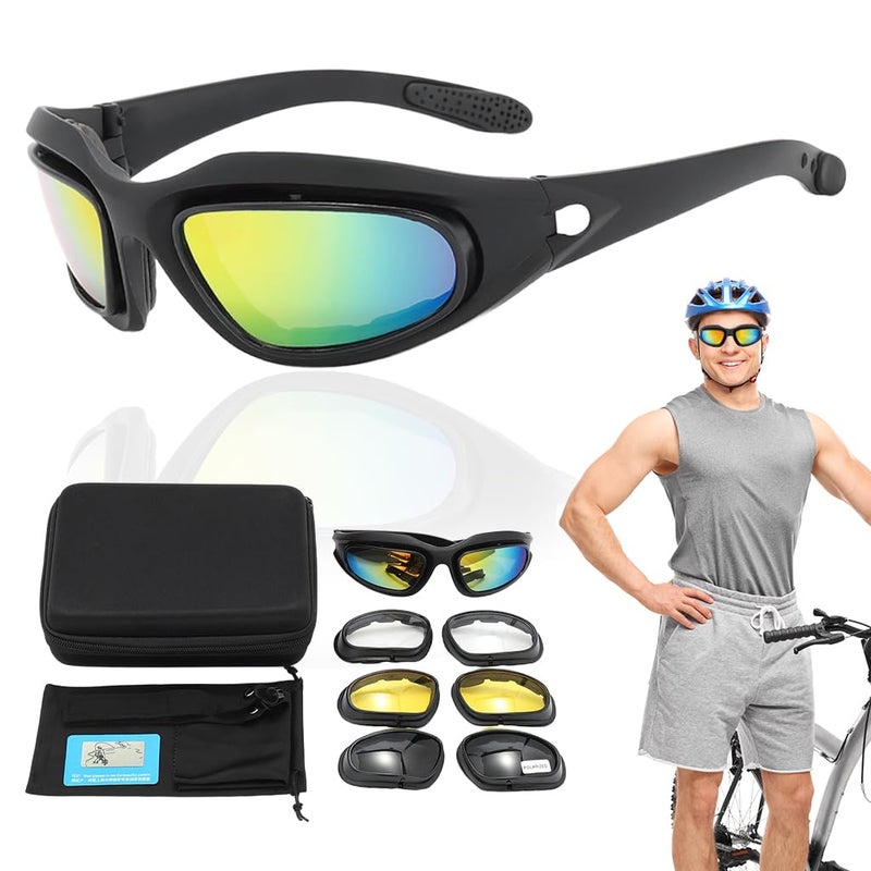 Proberos نظارات ركوب الدراجات النارية المت polarized للرجال والنساء، نظارات رياضية خارجية UV400، تصميم عدسات قابلة للتبديل، للجري، البيسبول، الجولف، القيادة - Image 1