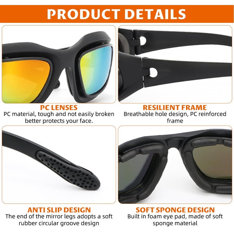 Proberos نظارات ركوب الدراجات النارية المت polarized للرجال والنساء، نظارات رياضية خارجية UV400، تصميم عدسات قابلة للتبديل، للجري، البيسبول، الجولف، القيادة - Image 4