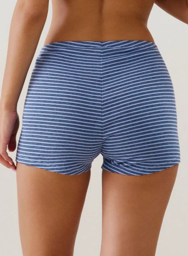 UNDIZ Striped jersey shorts