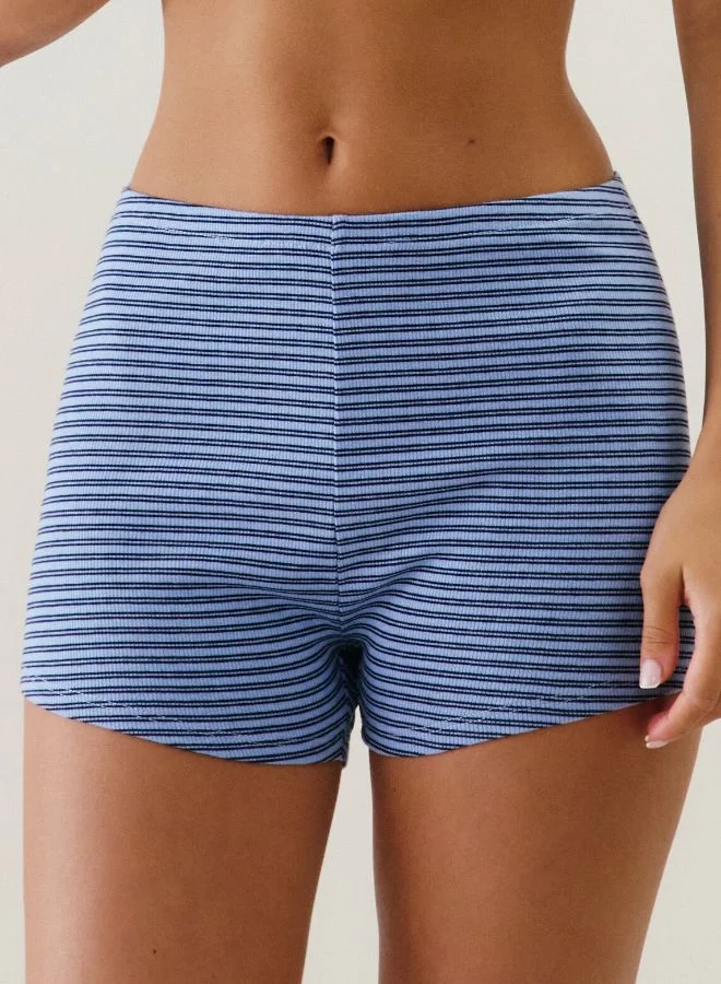 UNDIZ Striped jersey shorts