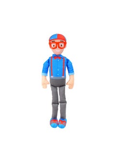 Blippi Blp0013 Bendable Plush Doll, 16” Tall Featuring Sfx-Squeeze The Belly To Hear Classic Catchphrases-Fun, Educational Toys For Babies, Toddlers, And Young Kids  - Image 1