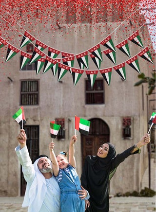 UAE Triangle Flag Banner 1PC SET (10 Flags) - view 3