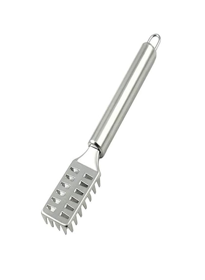 MeeTo Fish Scale Remover Scraper Stainless Steel Fish Peeling Scraper for Fish Skin Easy Fish Skin Scales Cleaning Kitchen Tool with Hanging Hook (Pack of 1) - Image 1