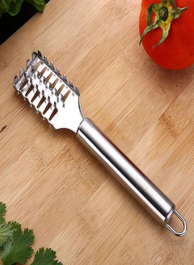 MeeTo Fish Scale Remover Scraper Stainless Steel Fish Peeling Scraper for Fish Skin Easy Fish Skin Scales Cleaning Kitchen Tool with Hanging Hook (Pack of 1) - Image 5