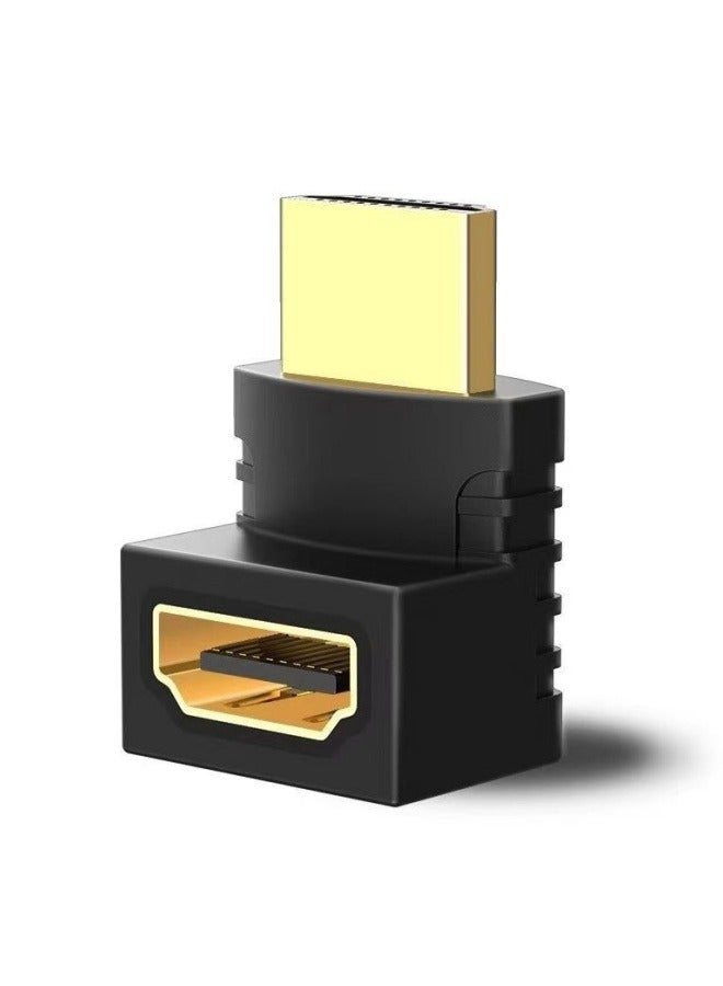 HDMI Male To HDMI Female Cable Adapter Black  - Image 1