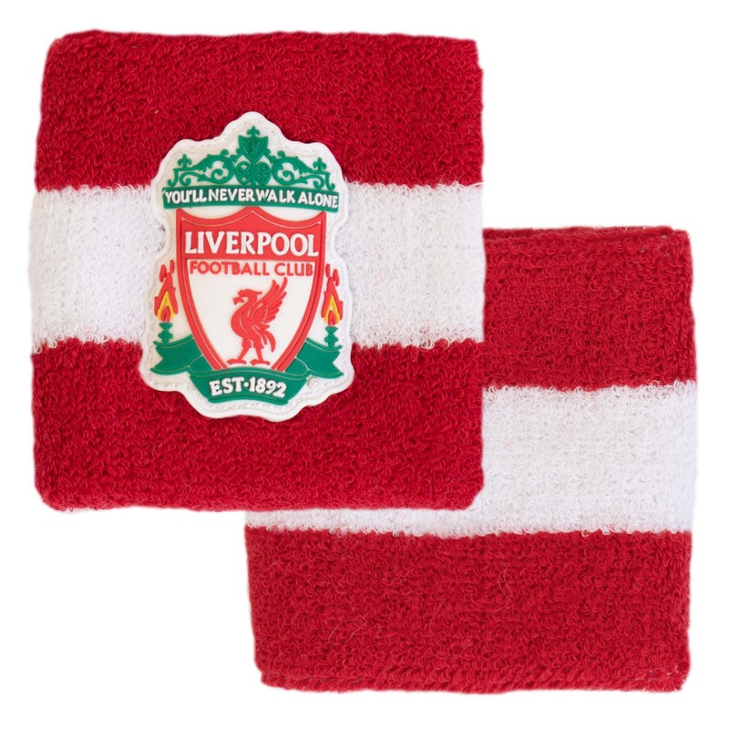 Hy-Pro Officially Licensed Liverpool F.C. Cotton Wristband| 2 Pack, Sweatband, Kids, Adult, Unisex, Moisture Wicking Sweat Bands, Football, Running, Sports, Gym, Tennis, Exercise - Image 5