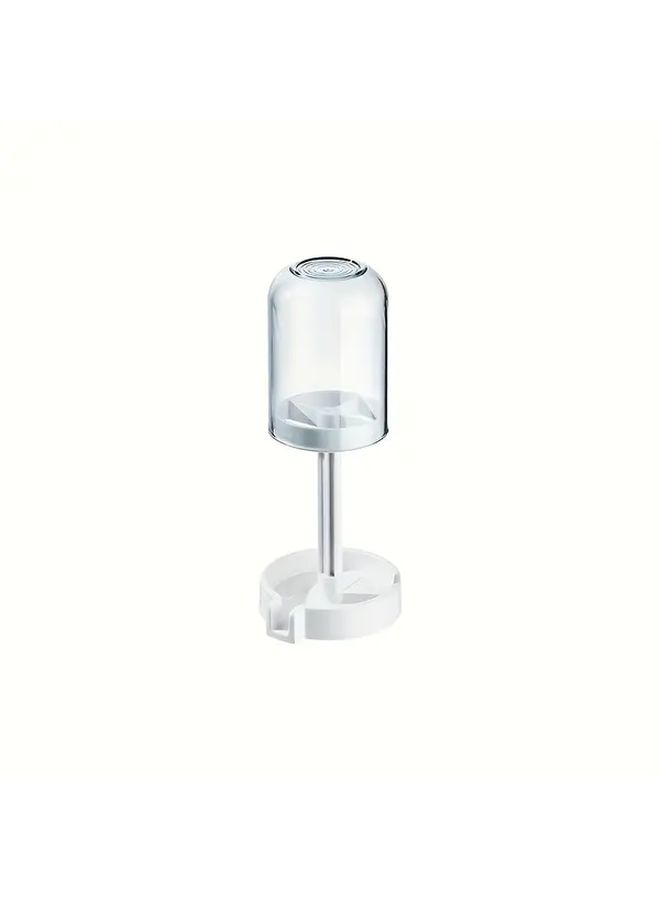 1 PC Modern Clear Bathroom Toothbrush Holder Transparent Grey ABS PS Spill Proof Waterproof Base Freestanding Toothbrush Cup With Spout For Sink Countertop Bathroom Organizer Storage Home - Image 1