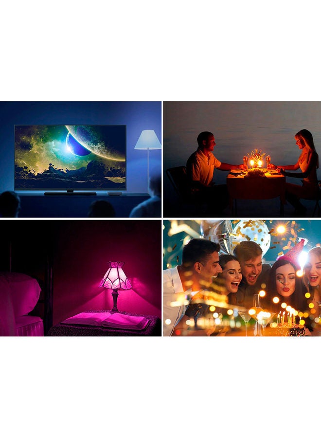 NIBEMINENT AC100-240V 6W RGBW Intelligent LEDs Light Bulb Multicolour 13.5 x 6.5 6.5centimeter - Image 4