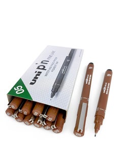 Uniball 12-Piece Unipin Fineliner Pen 0.5mm Tip Sepia Tone Ink  - Image 1