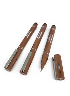 Uniball 12-Piece Unipin Fineliner Pen 0.5mm Tip Sepia Tone Ink  - Image 2
