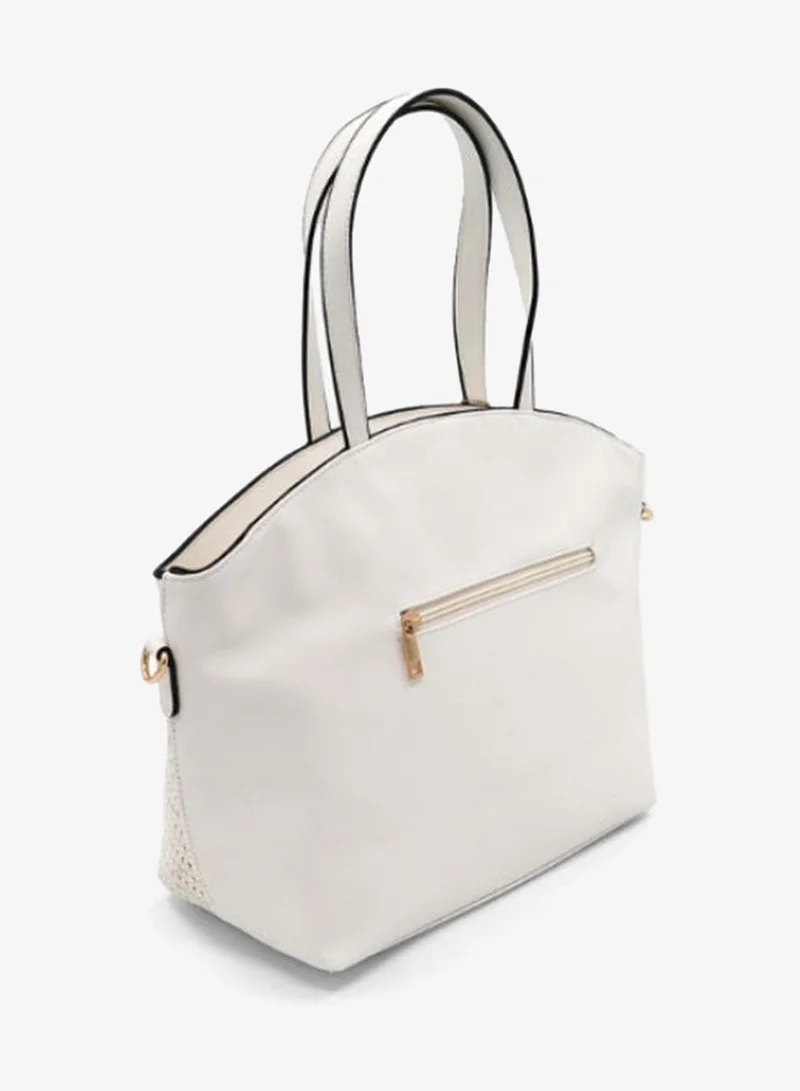 مارينا جالانتي Marina Galanti Women's Cheremule Perforated Shopper Bag - White