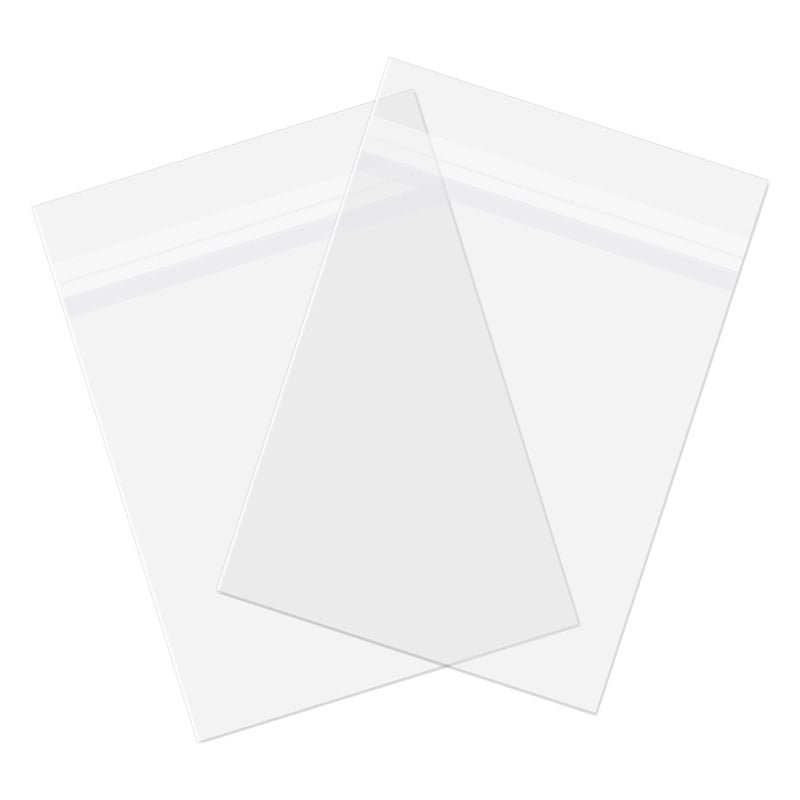 AUEAR AUEAR 8 x 10 100 Pack Clear Plastic Sleeves  Acid Free 16mil Crystal Resealable Bags Fit for 8x10 Prints  Photos Handicraft
