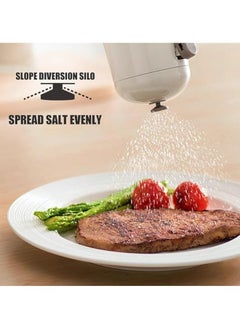 Generic Limah Shop Glass Salt Shaker with Adjustable Dispenser, Grey  - Image 2
