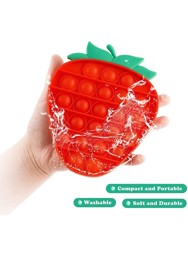 FunBlast FunBlast Pop Bubble Fidget, Autism Special Needs Silicone Stress Reliever, Squeeze Sensory Toy (2 in 1 (Strawberry))  - Image 5
