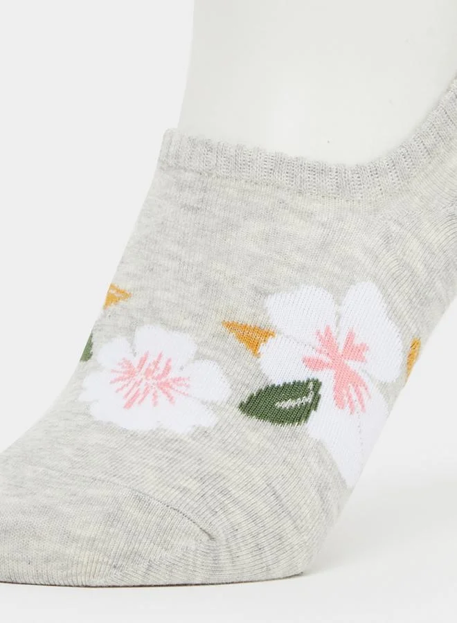 Styli Styli Pack of 3 - Floral Print Socks
