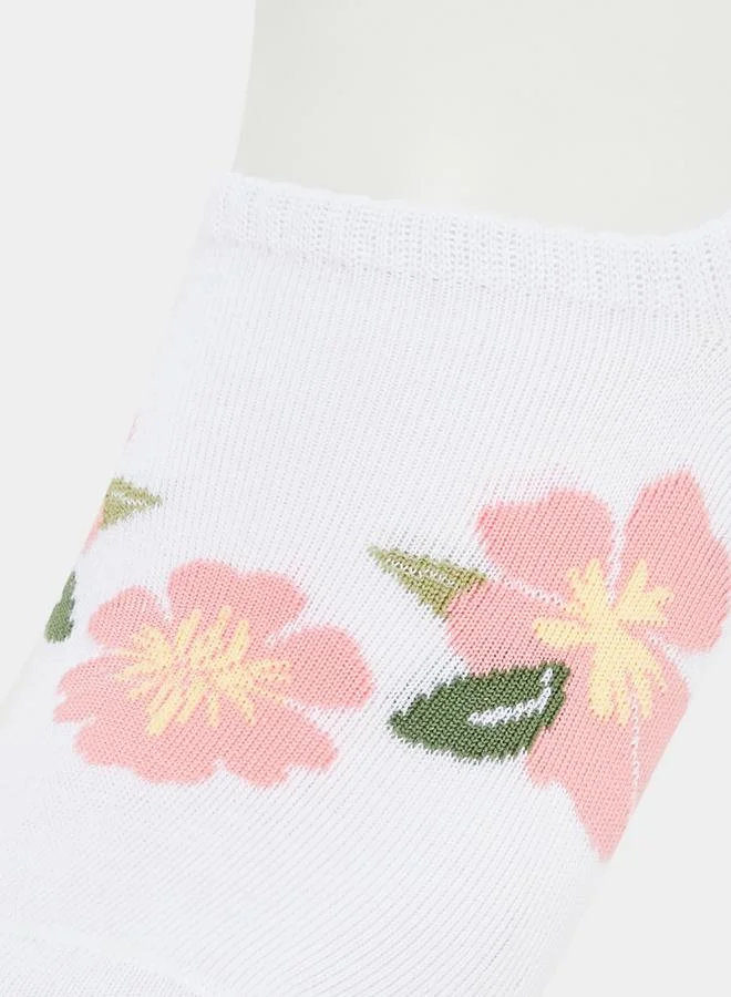 Styli Styli Pack of 3 - Floral Print Socks