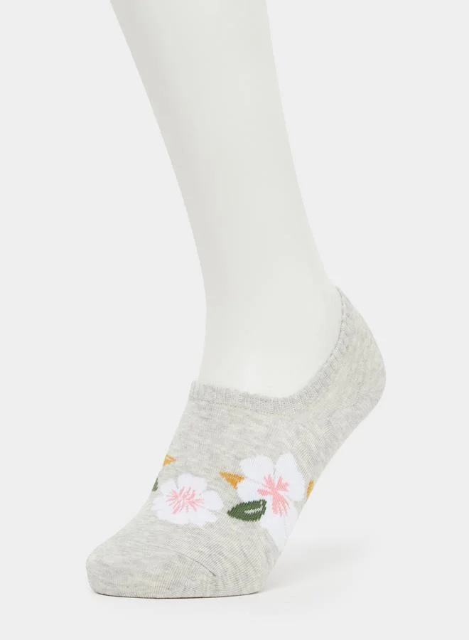 Styli Styli Pack of 3 - Floral Print Socks