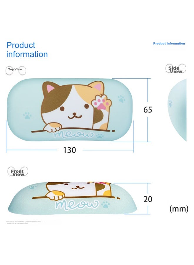 Exco Cute Anime Cat Mouse Pad, Hand Rest, Mouse Holder, Wrist Pad, Silicone Hand Guard, Computer Office Keyboard Gaming Hand Rest, Small Size 9493 - Image 2