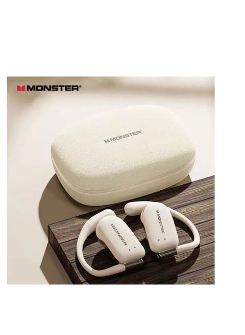 Monster XK007 Wireless Bluetooth Earbuds Gaming Headphones Deep Bass Low Latency Game Headset with Built-in Microphone Noise Canceling White