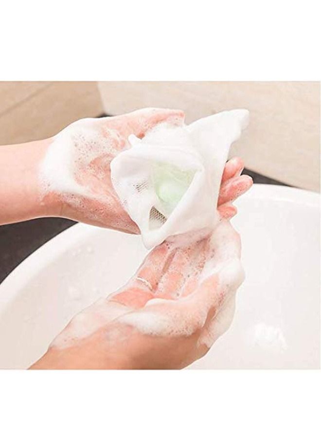 Ant 21-Piece Handmade Soap Bubble Mesh Bags, Exfoliating Mesh Soap Bag, Double Layer Foam Net Soap Saver Pouch Bags Body Facial Cleaning Tool(Assorted Colors)  - Image 4