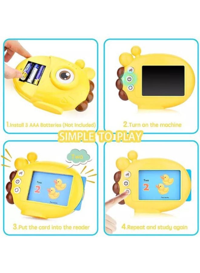 The Y-card set is an educational card reader for children with a talking screen device to teach children the names of animals, their sounds and many different shapes - Image 4