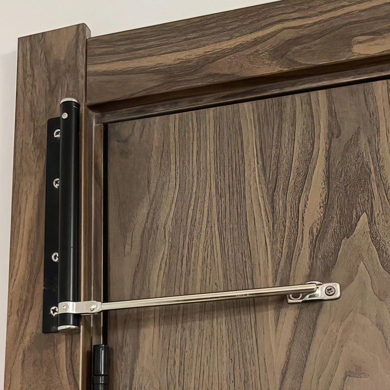 Bellairis Automatic Door Closer for Home Easy to Install Safety Spring Door Closers Auto Soft Close to Convert Hinged Doors to Auto Self Closing Adjustable Catch Speed with Arm Screw Wrench - Image 2