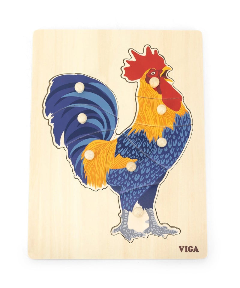 Rooster 8 Piece Knob Puzzle