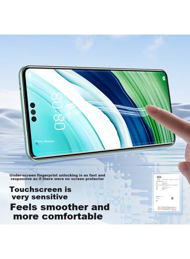 Smartdevil Tempered Glass Screen Protector For Huawei Mate60 Pro/Mate60 Pro+/Rs, High Definition Full Coverage Ice Ceramic Hydrogel Film, Anti-Fingerprint, Shatterproof Protective Film, 2-Pack - Image 4