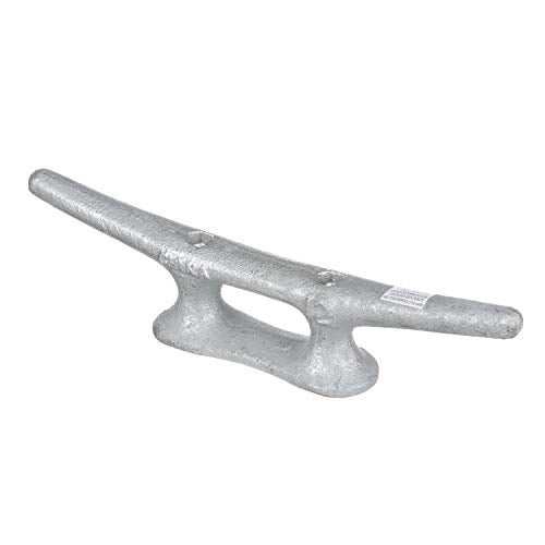 Seachoice Open Base Dock Cleat, Galvanized Gray Iron, 12 In. - Image 2