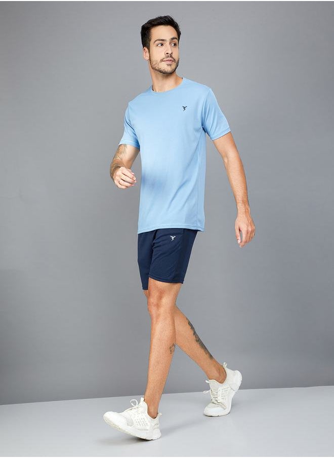 Technosport - Solid Shorts with Elastic Waistband by Styli - Image 1