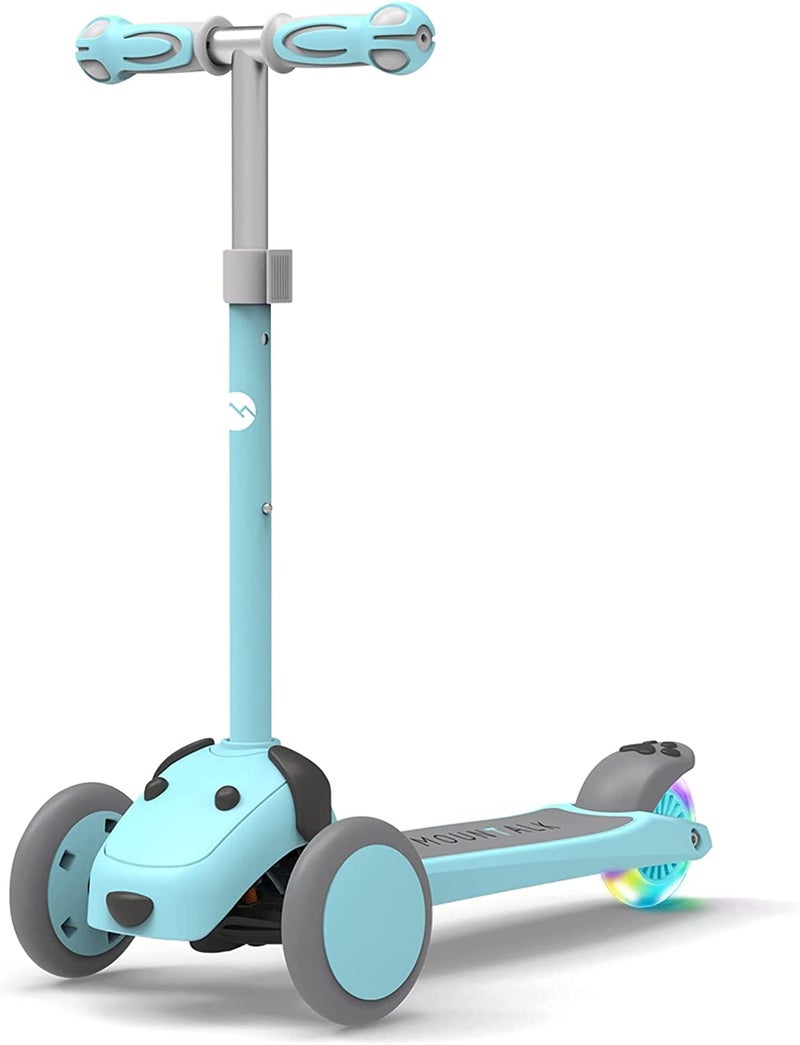 MOUNTALK 3 Wheel Scooters for Kids Age 3558 Years Old Kick Scooter for Boys and Girls with Light Up Wheels Mini Scooter for Children Blue