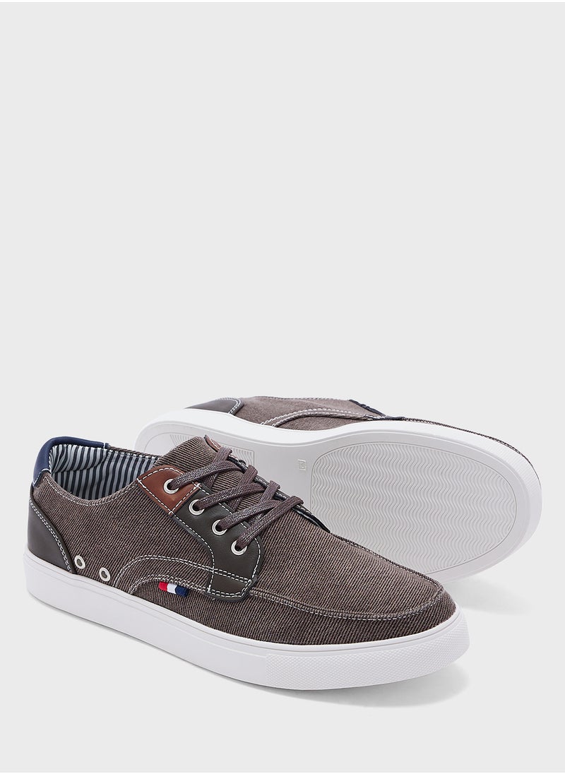 Robert Wood - Casual Canvas Boat Shoes - Image 1