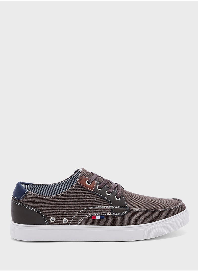 Robert Wood - Casual Canvas Boat Shoes - Image 1