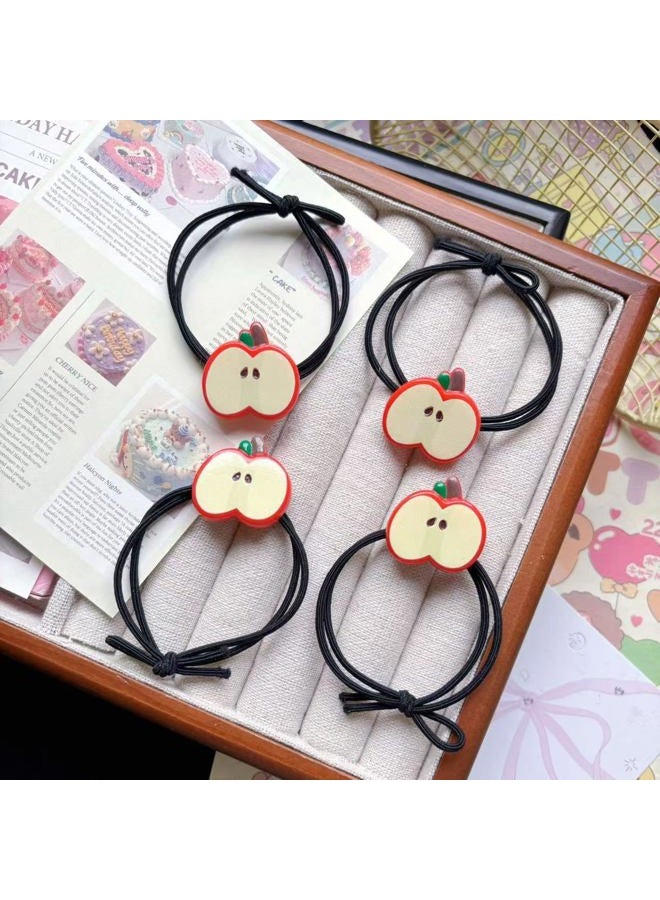 BBTDIN Apple Bow Clips Baby Girls Fruit Hair Bows Apple Hair Clips Baby Fruit Ribbon Bow BBG88 (Set-E) - Image 2