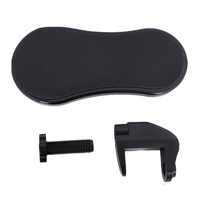 Black Memory Foam Mouse Wrist Support Pad with Desk Elbow Rest and Table Extender - Image 2