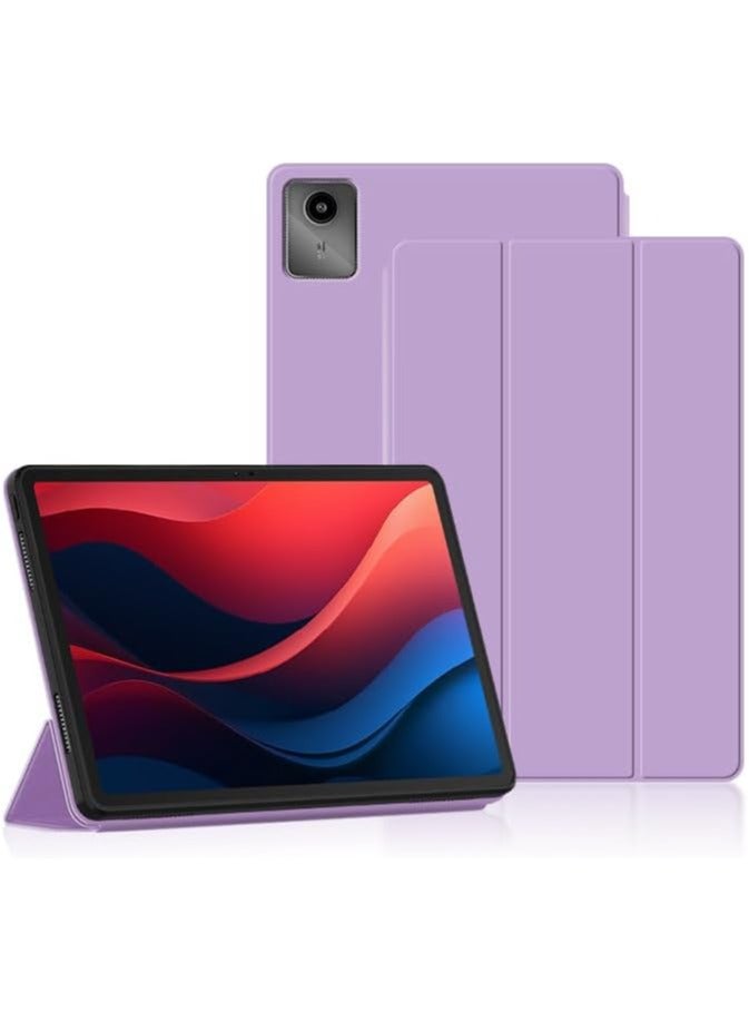 Arabest Compatible with Lenovo Tab M11 11 Inch 2024 Case Ultra Thin Smart Cover for Lenovo Tab M11 11'' Tablet TPU Shell with Auto Wake UP (Purple) - Image 1