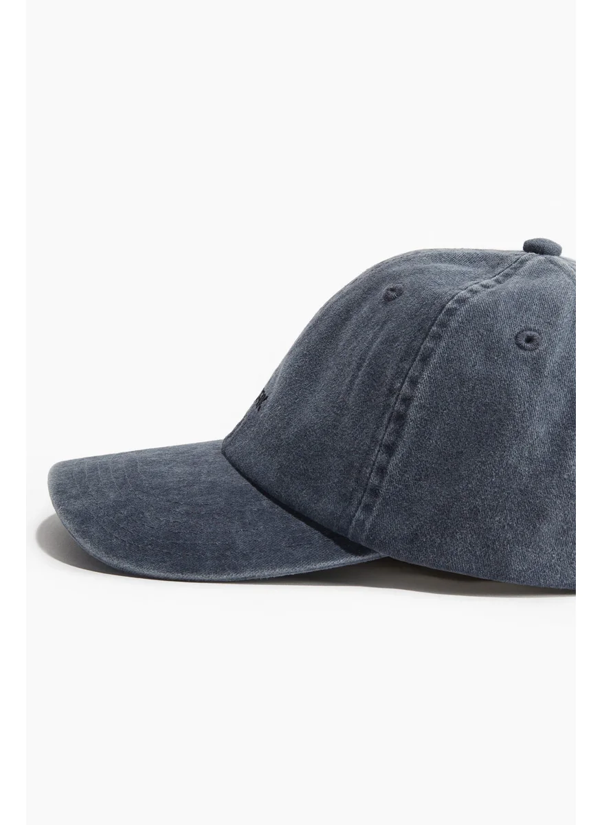 اتش اند ام Embroidered-Motif Cotton Cap