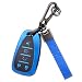 PIFOOG Key Fob Cover for Chevy 5 Button Blue Soft TPU Car Keys Case Shell Keychain Accessories for Malibu Equinox Blazer Traverse Camaro Cruze Trax LT Trailblazer Spark Smart Keys - Image 2
