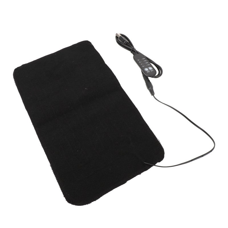 USB Heating Pad 17x30cm Nylon Velvet Washable - 4 Temperature Settings Portable Heating Pad for Waist - Timer Function Washable Heating Pad for Pet Comfort And Pain Relief - Image 5