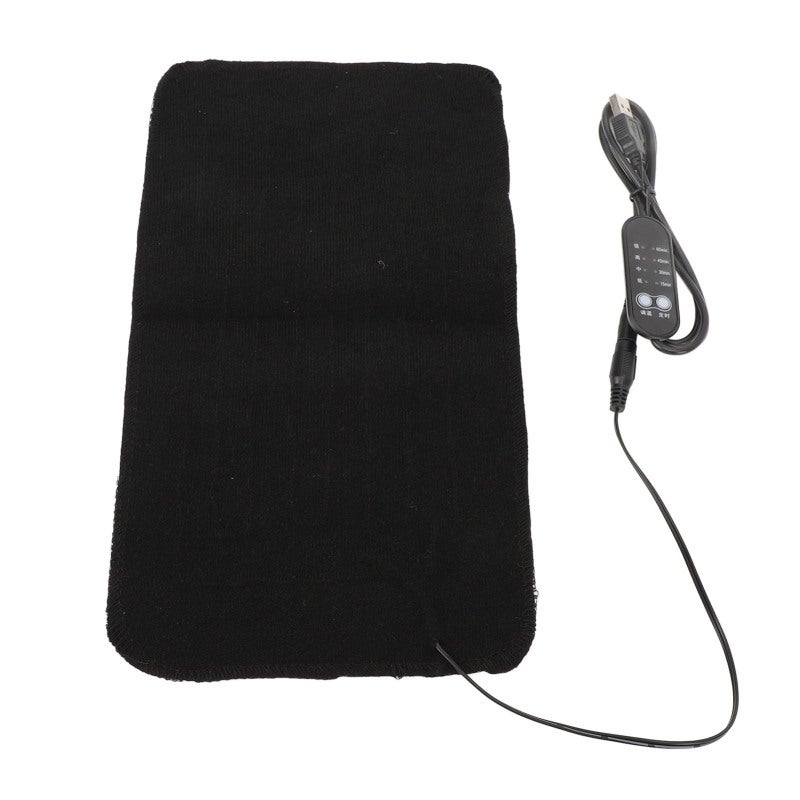 USB Heating Pad 17x30cm Nylon Velvet Washable - 4 Temperature Settings Portable Heating Pad for Waist - Timer Function Washable Heating Pad for Pet Comfort And Pain Relief - Image 4