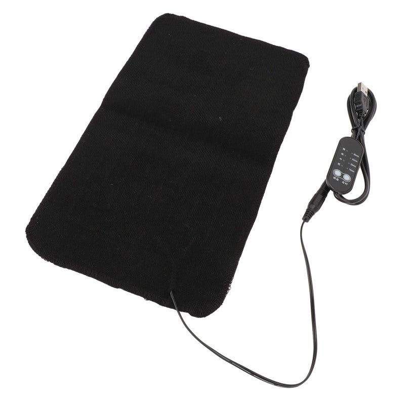 USB Heating Pad 17x30cm Nylon Velvet Washable - 4 Temperature Settings Portable Heating Pad for Waist - Timer Function Washable Heating Pad for Pet Comfort And Pain Relief - Image 3