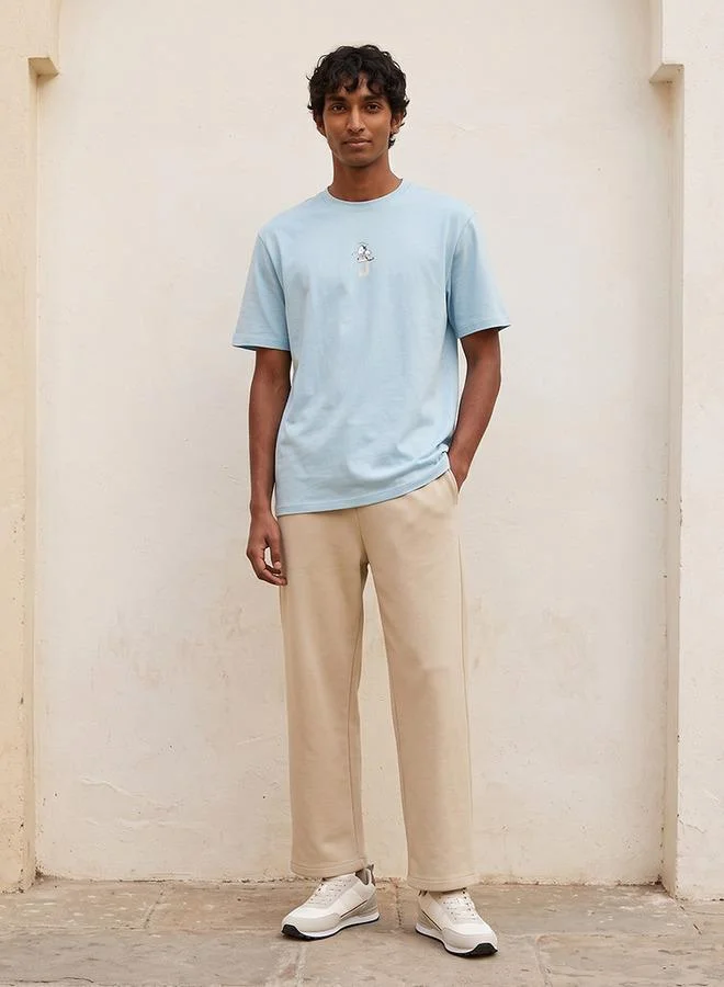 اس بي كاركترز Snoopy Regular Fit Cotton Crew Neck T-shirt