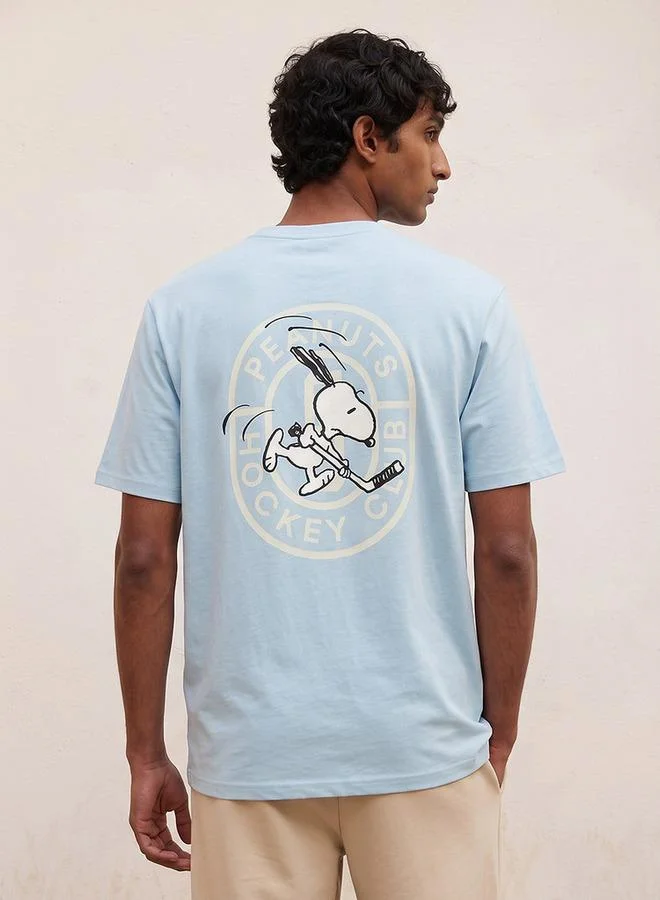 اس بي كاركترز Snoopy Regular Fit Cotton Crew Neck T-shirt