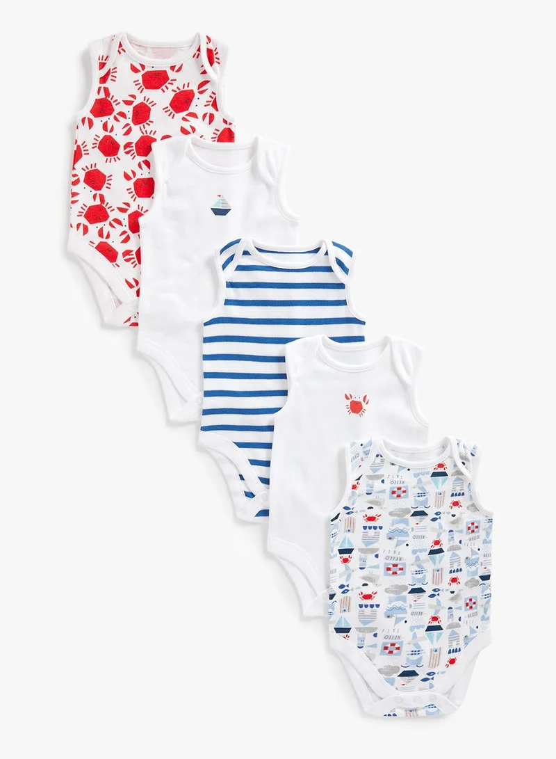 mothercare Kids 5 Pack Assorted Bodysuit